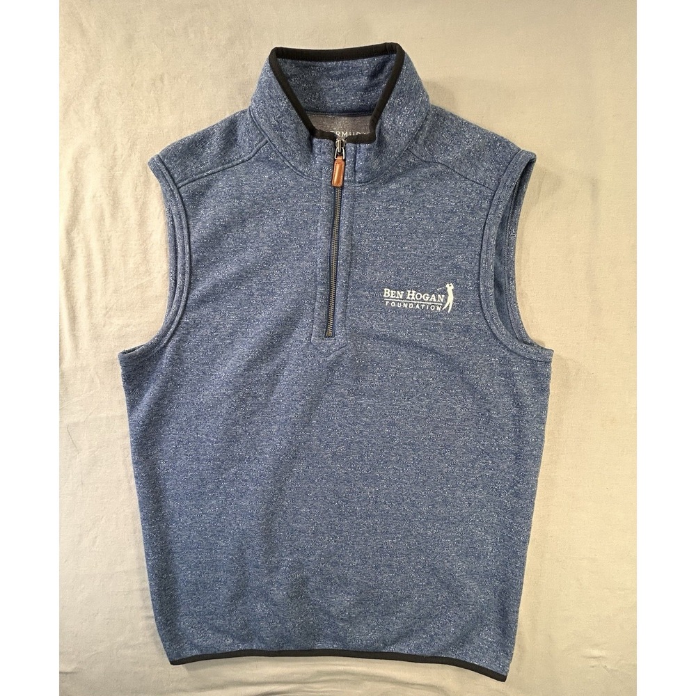 Bermuda Sands Golf 1/4 Zip Sleeveless‎ Vest Ben Hogan Foundation Men's Medium
